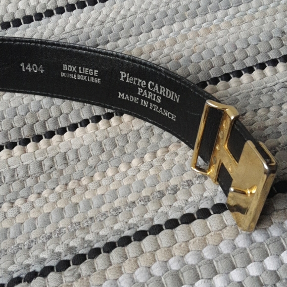 Pierre Cardin Paris Monogram Signature  Logo Belt - Picture 3 of 8